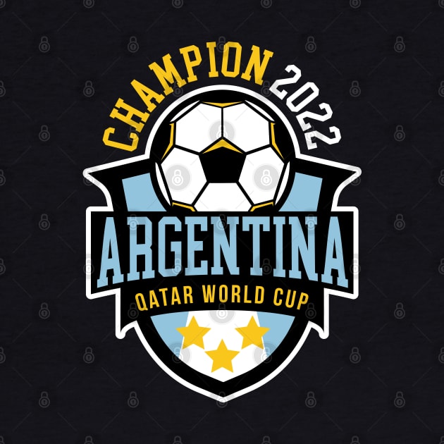 Argentina World Cup Champions, Argentina Campeón Mundial Qatar 2022 by Printofi.com